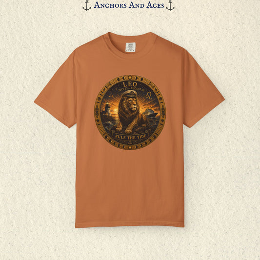 Celestial Seas Zodiac Tee | Leo - Rule the Tide