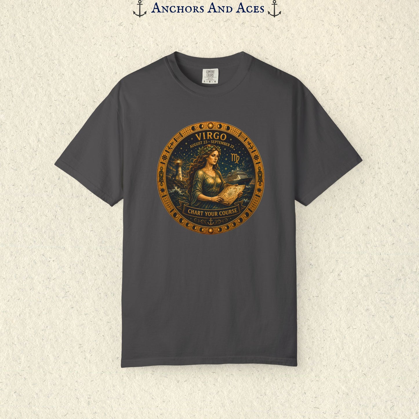 Celestial Seas Zodiac Tee | Virgo – Chart Your Course