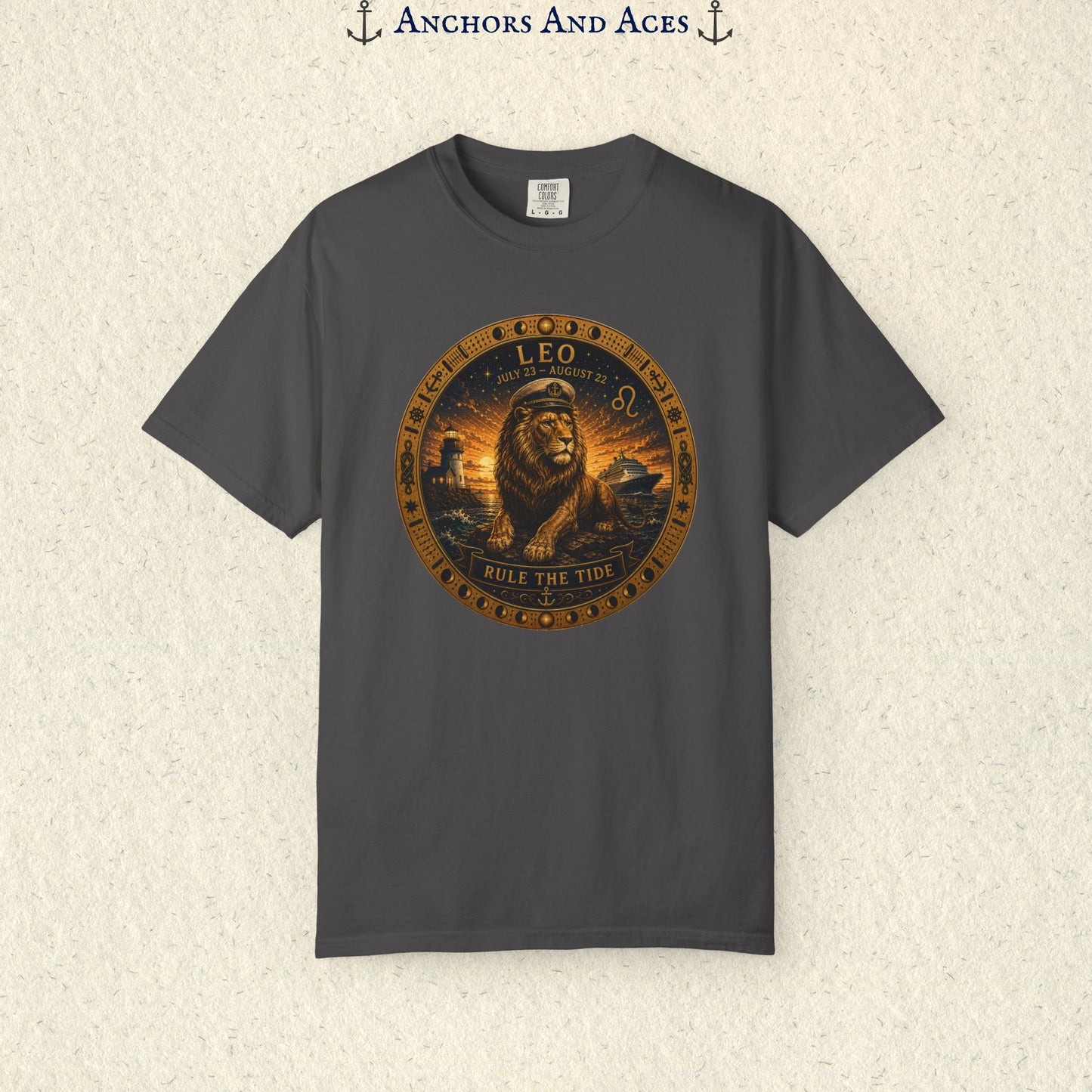 Celestial Seas Zodiac Tee | Leo - Rule the Tide