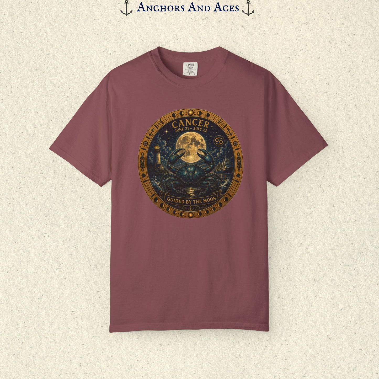 Celestial Seas Zodiac Tee | Cancer - Guided by the Moon