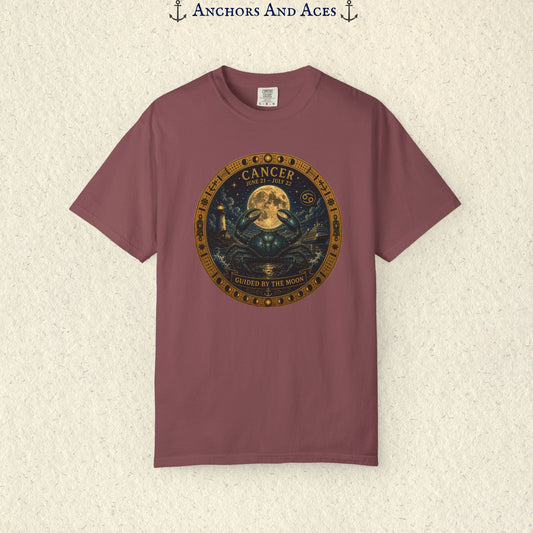 Celestial Seas Zodiac Tee | Cancer - Guided by the Moon