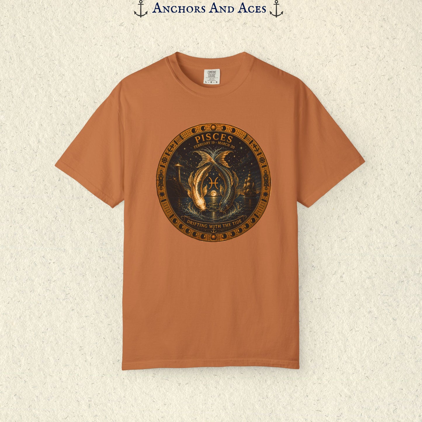 Celestial Seas Zodiac Tee | Pisces - Drifting With The Tide