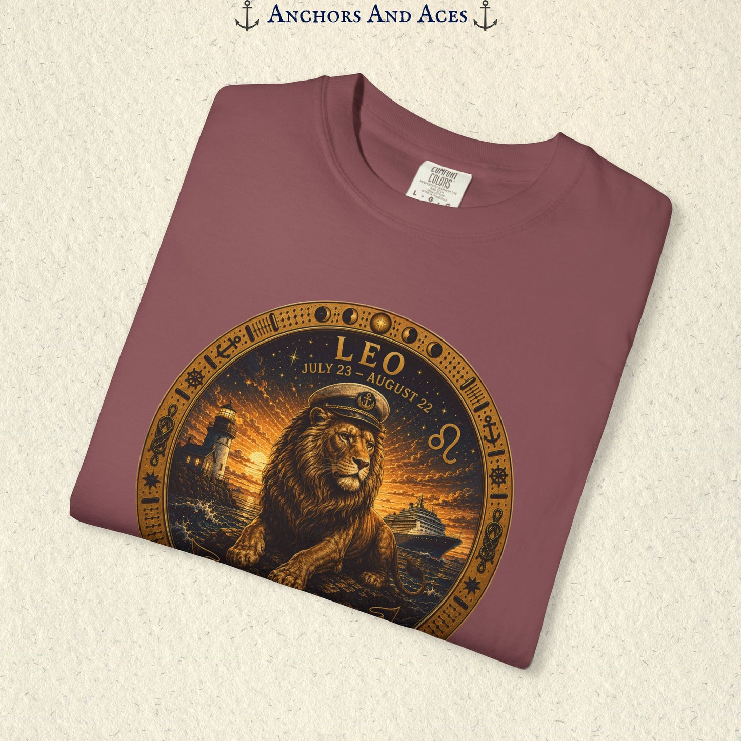 Celestial Seas Zodiac Tee | Leo - Rule the Tide