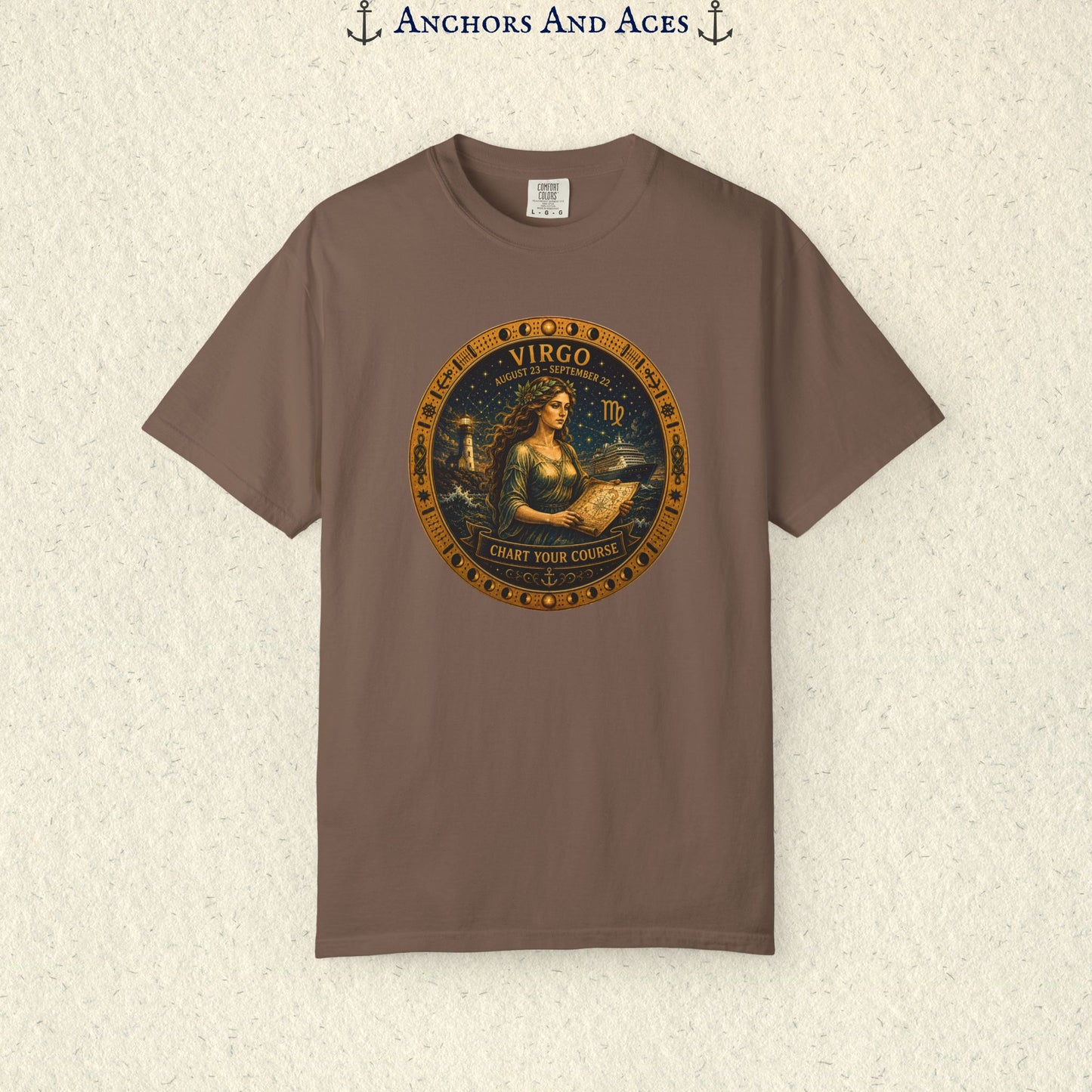Celestial Seas Zodiac Tee | Virgo – Chart Your Course