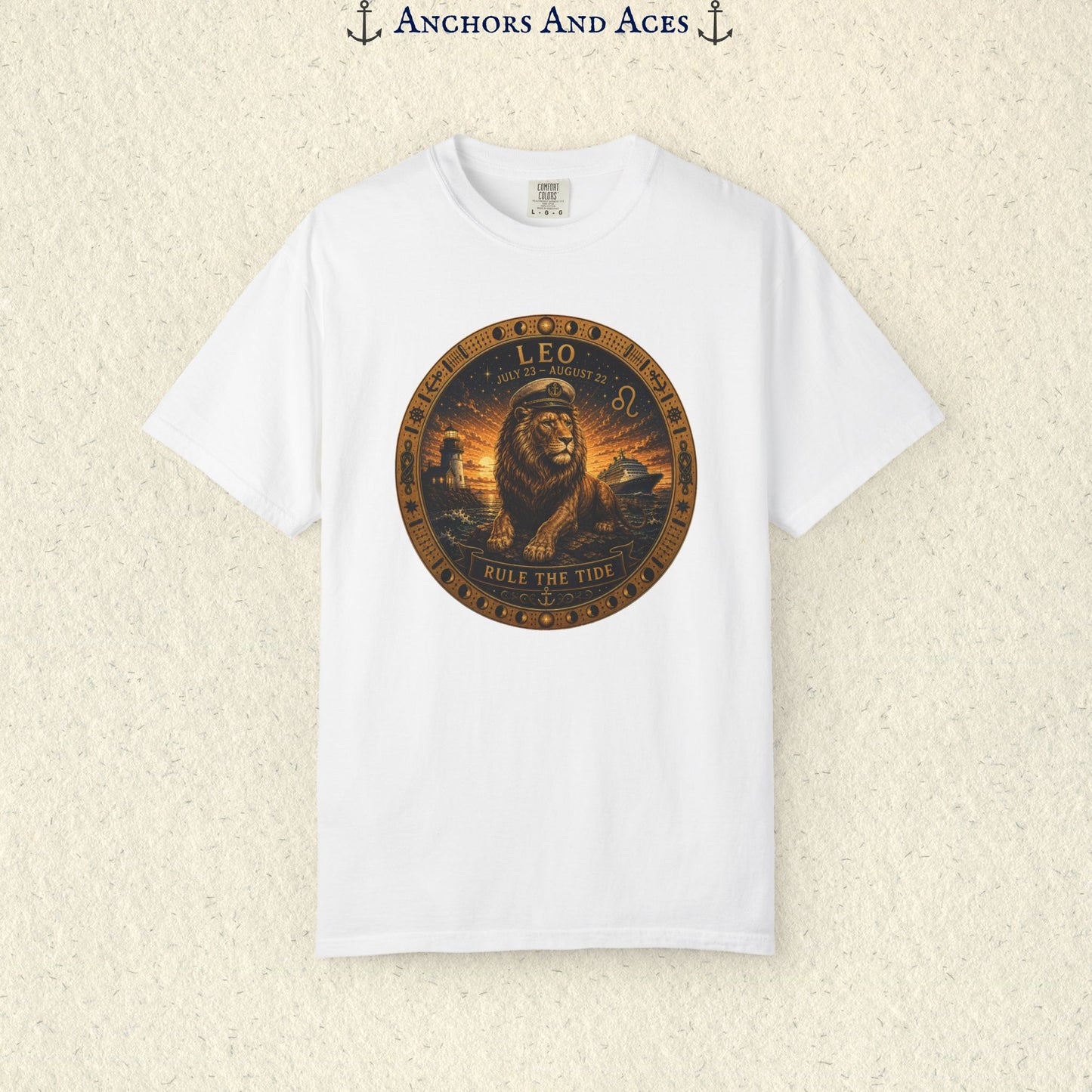 Celestial Seas Zodiac Tee | Leo - Rule the Tide