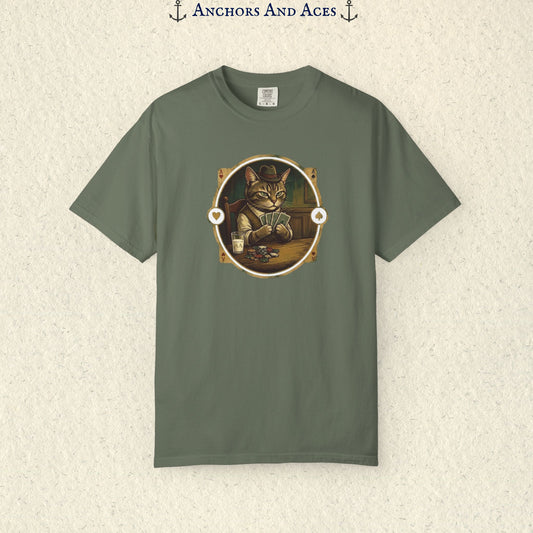 Vintage Poker Cat T-Shirt