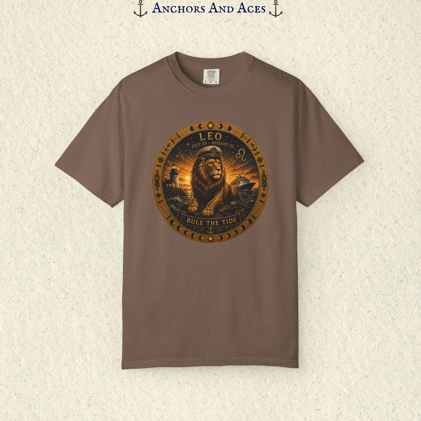 Celestial Seas Zodiac Tee | Leo - Rule the Tide