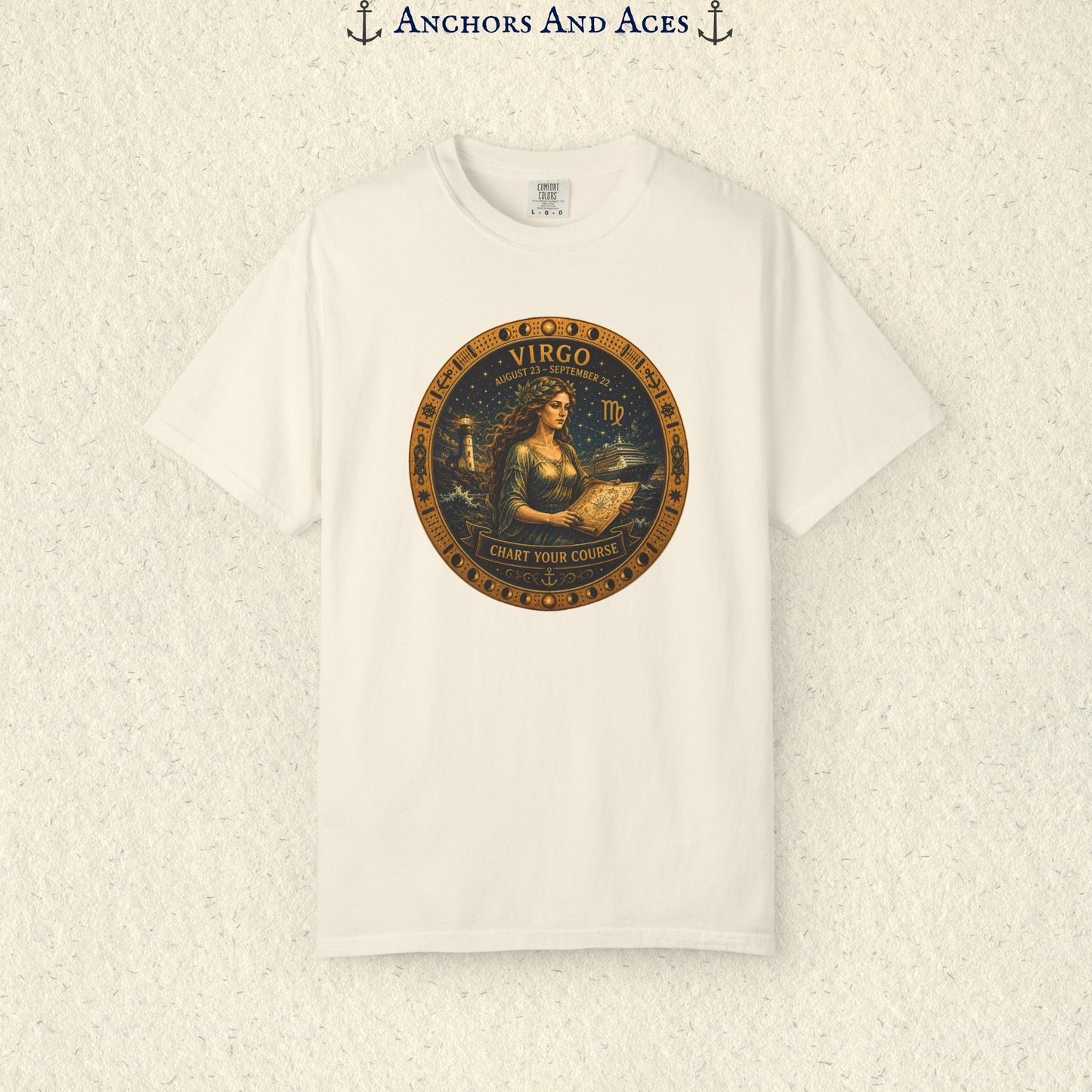 Celestial Seas Zodiac Tee | Virgo – Chart Your Course