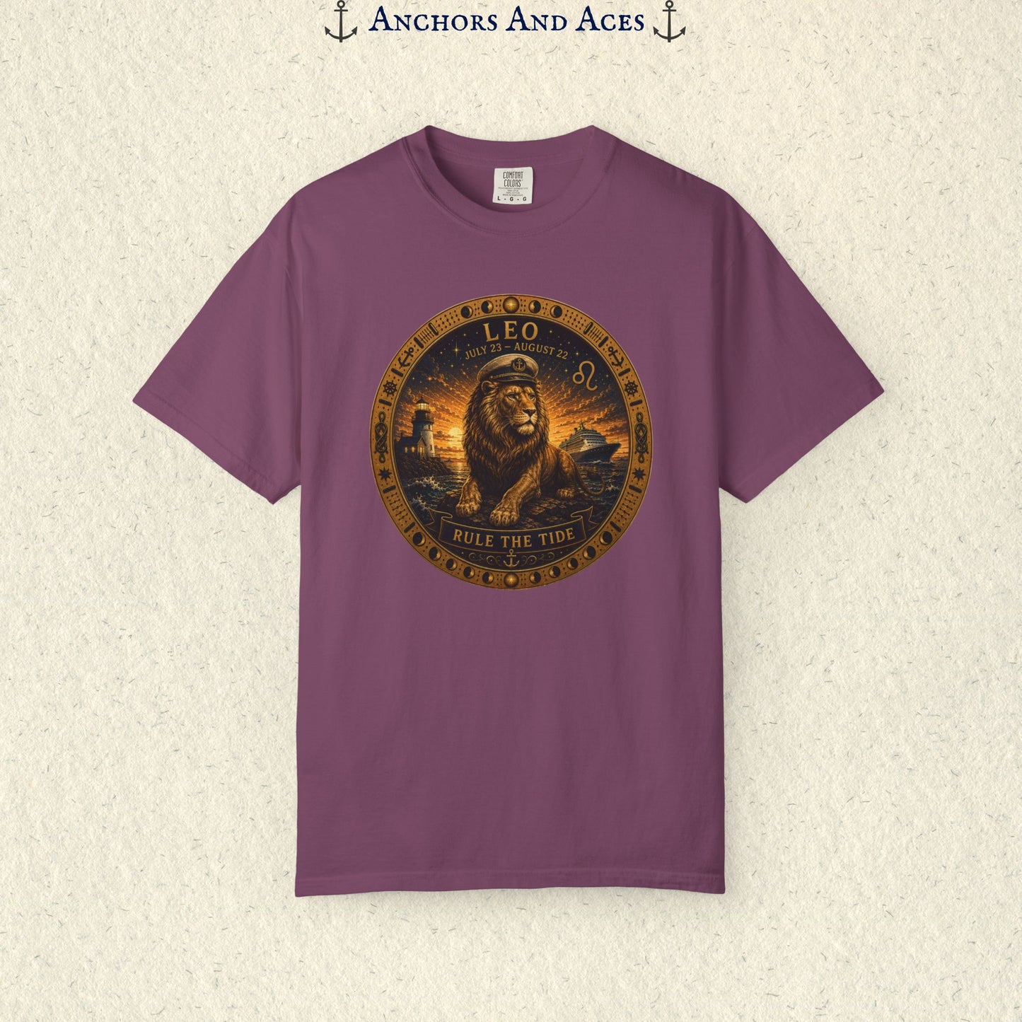 Celestial Seas Zodiac Tee | Leo - Rule the Tide