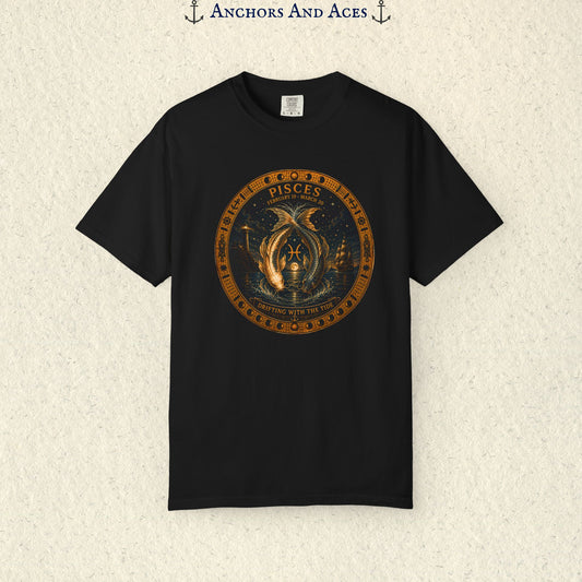 Celestial Seas Zodiac Tee | Pisces - Drifting With The Tide