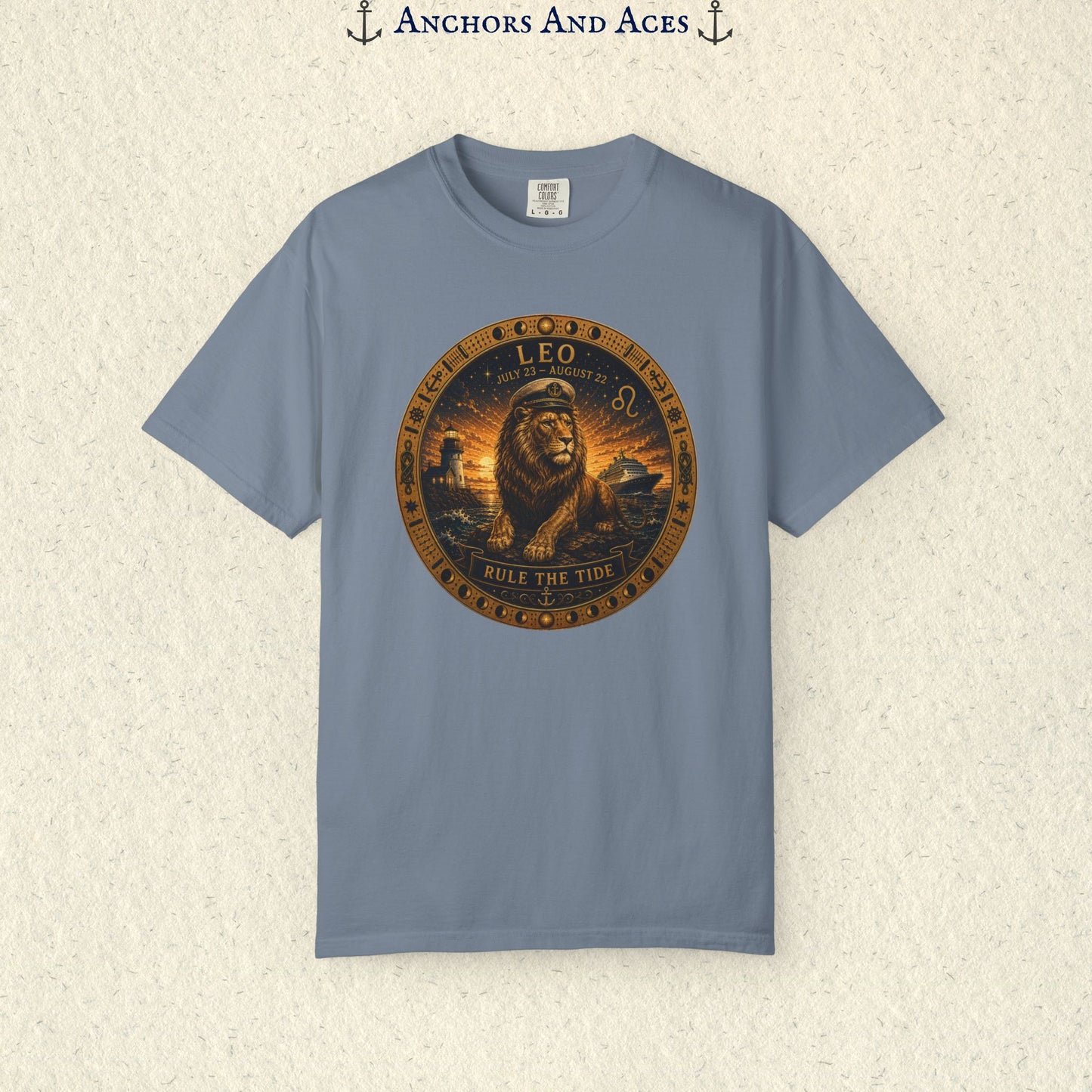 Celestial Seas Zodiac Tee | Leo - Rule the Tide