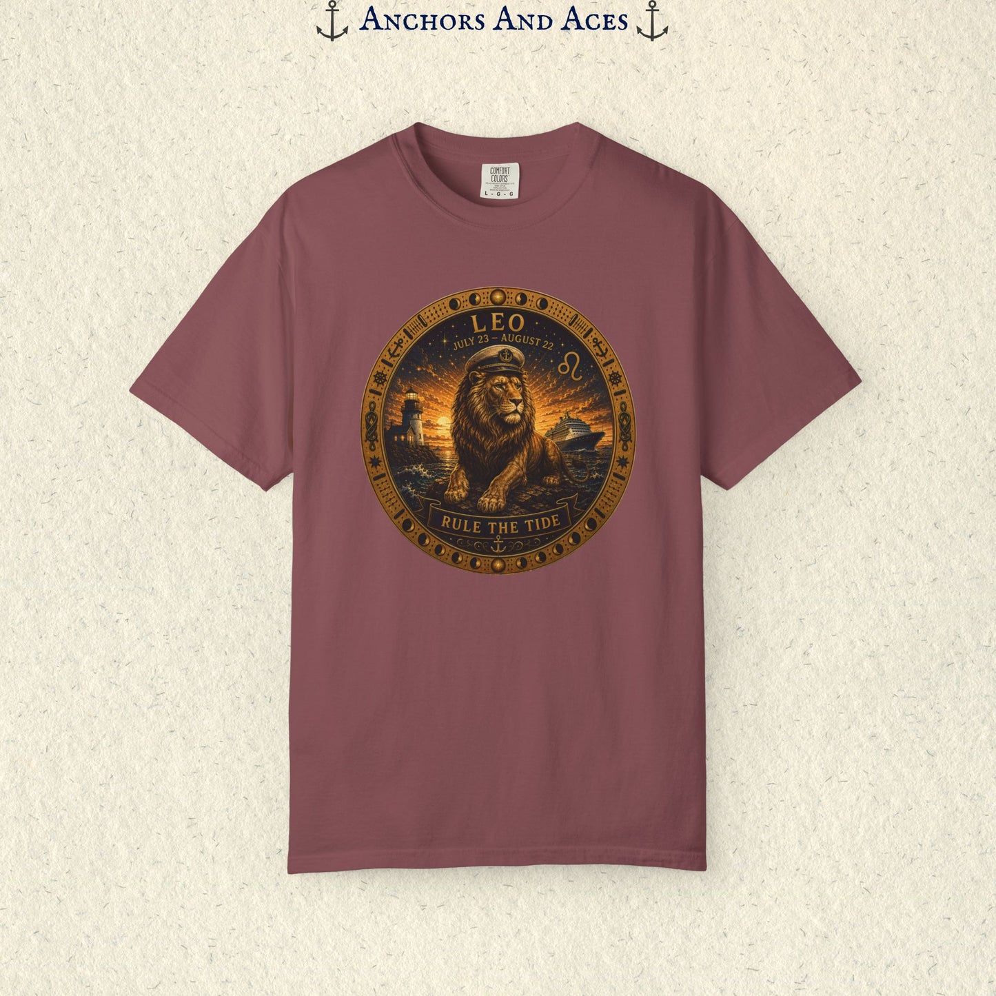 Celestial Seas Zodiac Tee | Leo - Rule the Tide