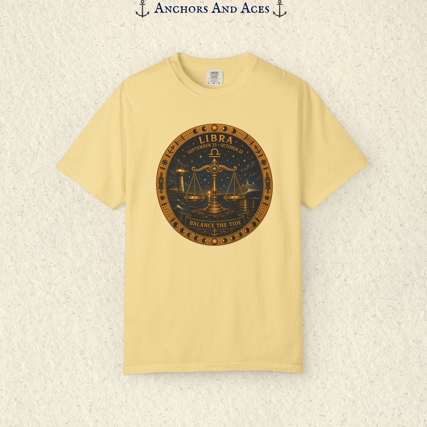 Celestial Seas Zodiac Tee | Libra – Balance The Tide