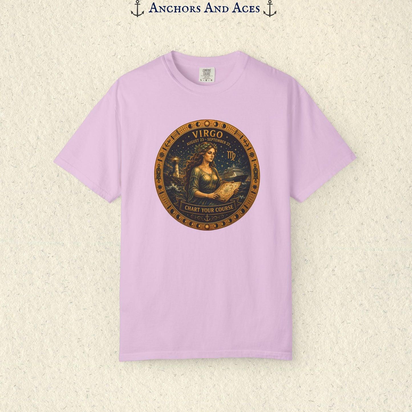 Celestial Seas Zodiac Tee | Virgo – Chart Your Course