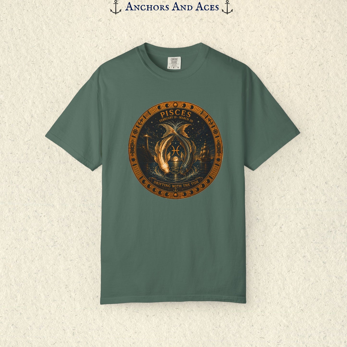 Celestial Seas Zodiac Tee | Pisces - Drifting With The Tide