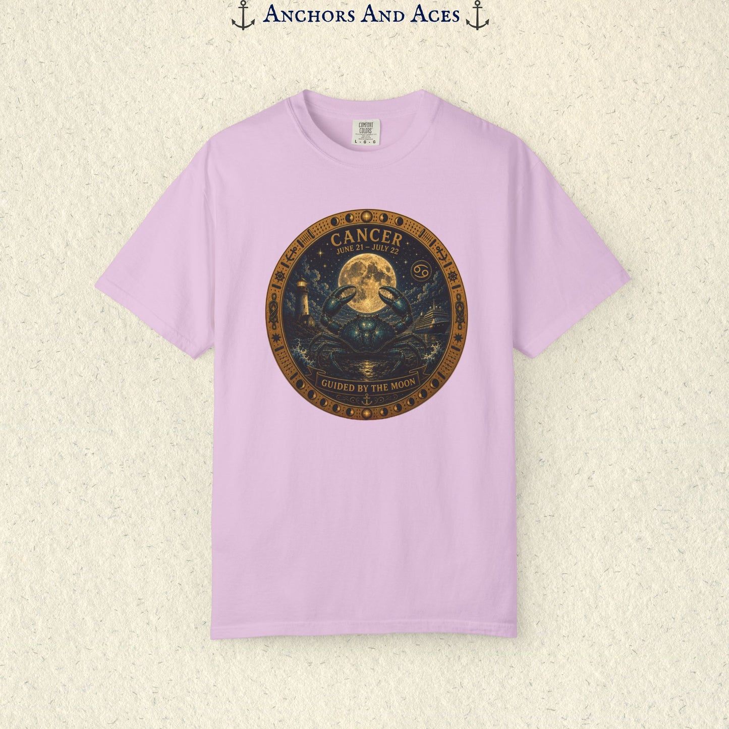 Celestial Seas Zodiac Tee | Cancer - Guided by the Moon