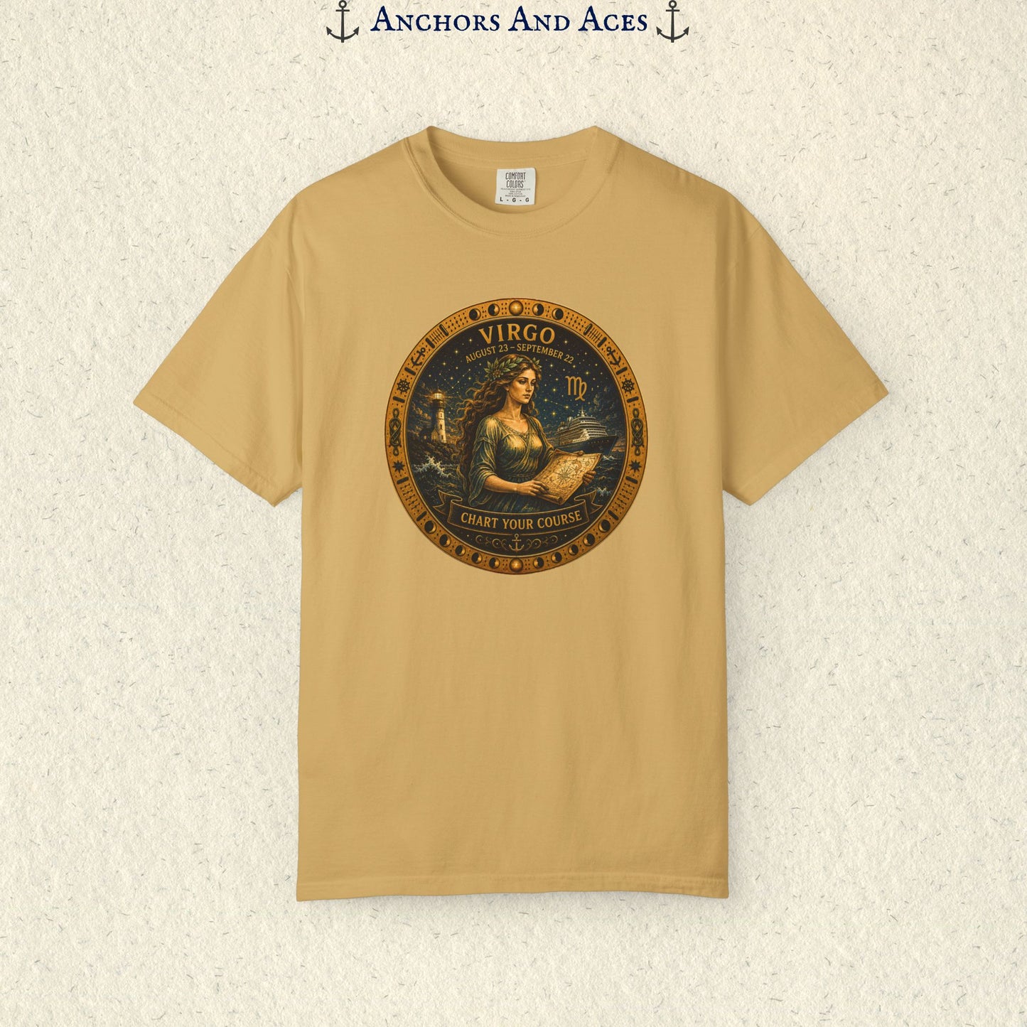 Celestial Seas Zodiac Tee | Virgo – Chart Your Course