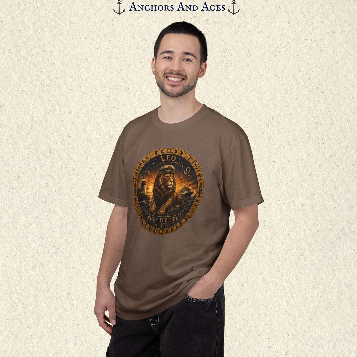 Celestial Seas Zodiac Tee | Leo - Rule the Tide