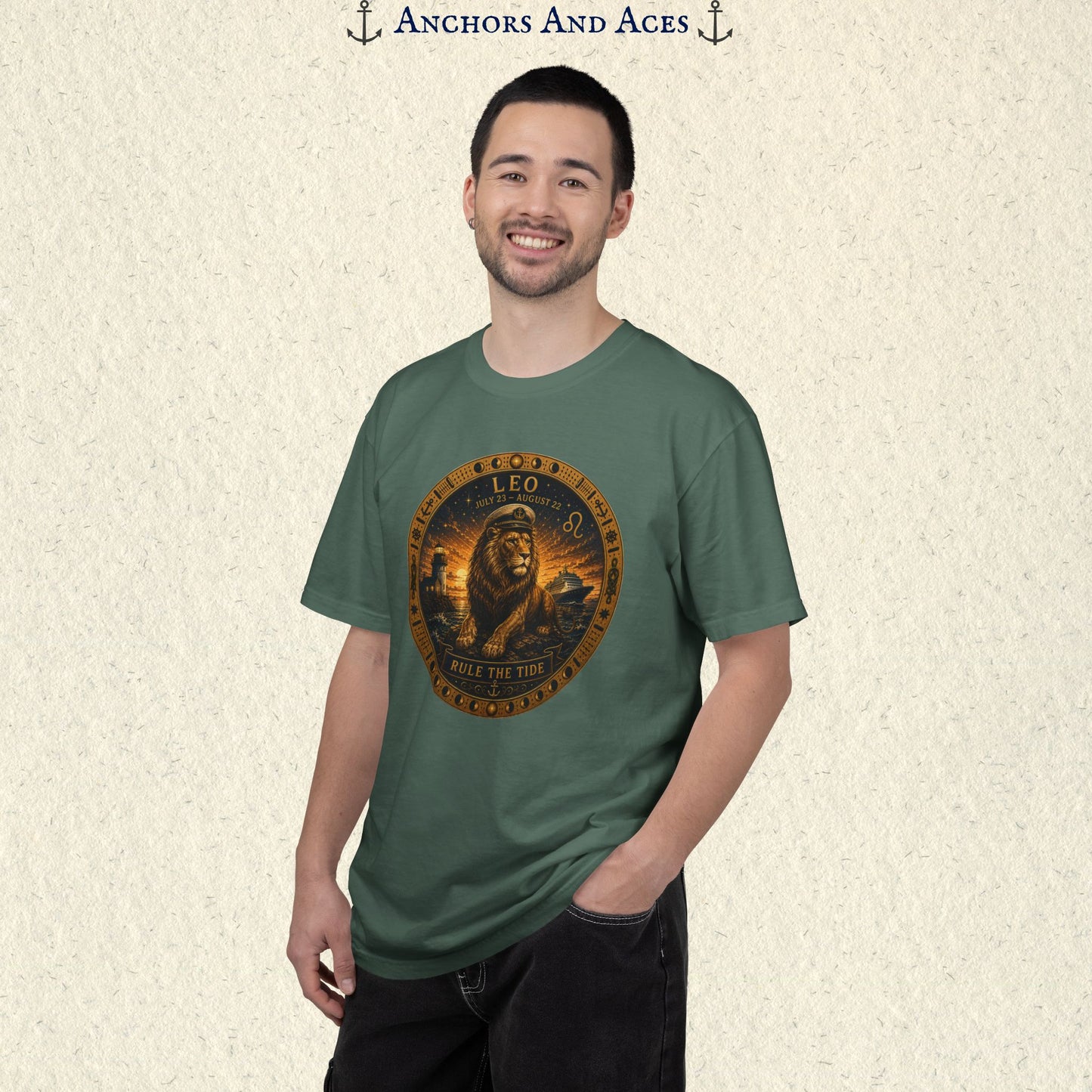 Celestial Seas Zodiac Tee | Leo - Rule the Tide