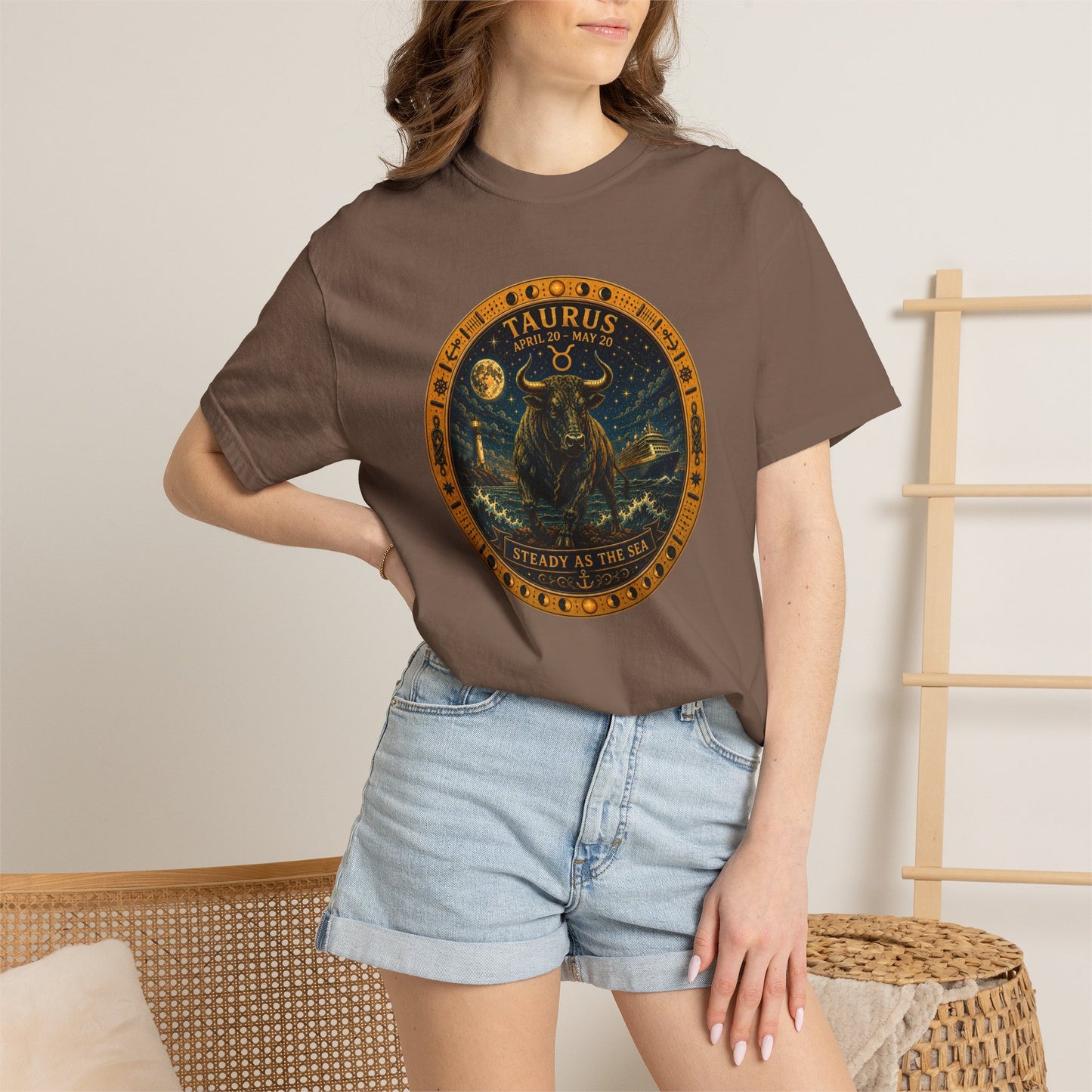Celestial Seas Zodiac Tee | Taurus - Steady as the Sea