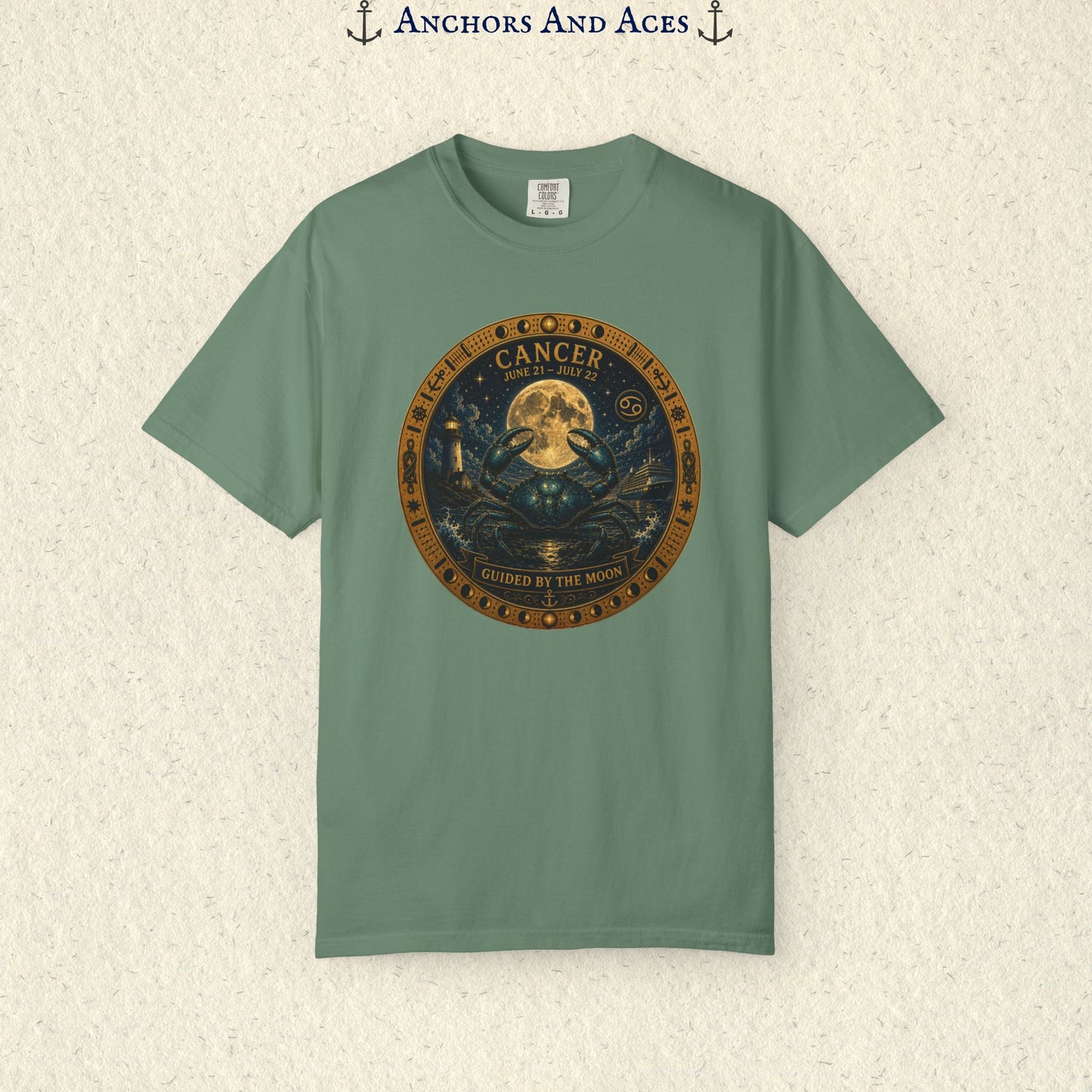 Celestial Seas Zodiac Tee | Cancer - Guided by the Moon
