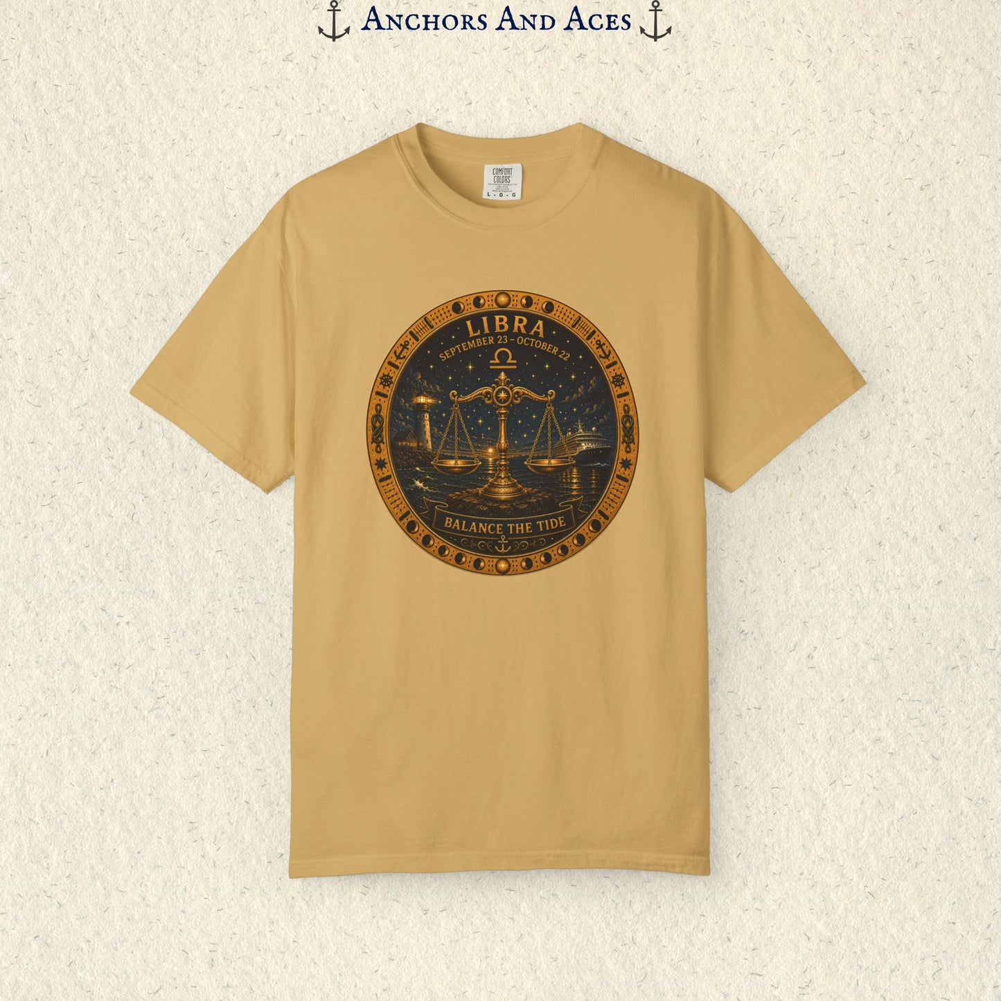 Celestial Seas Zodiac Tee | Libra – Balance The Tide