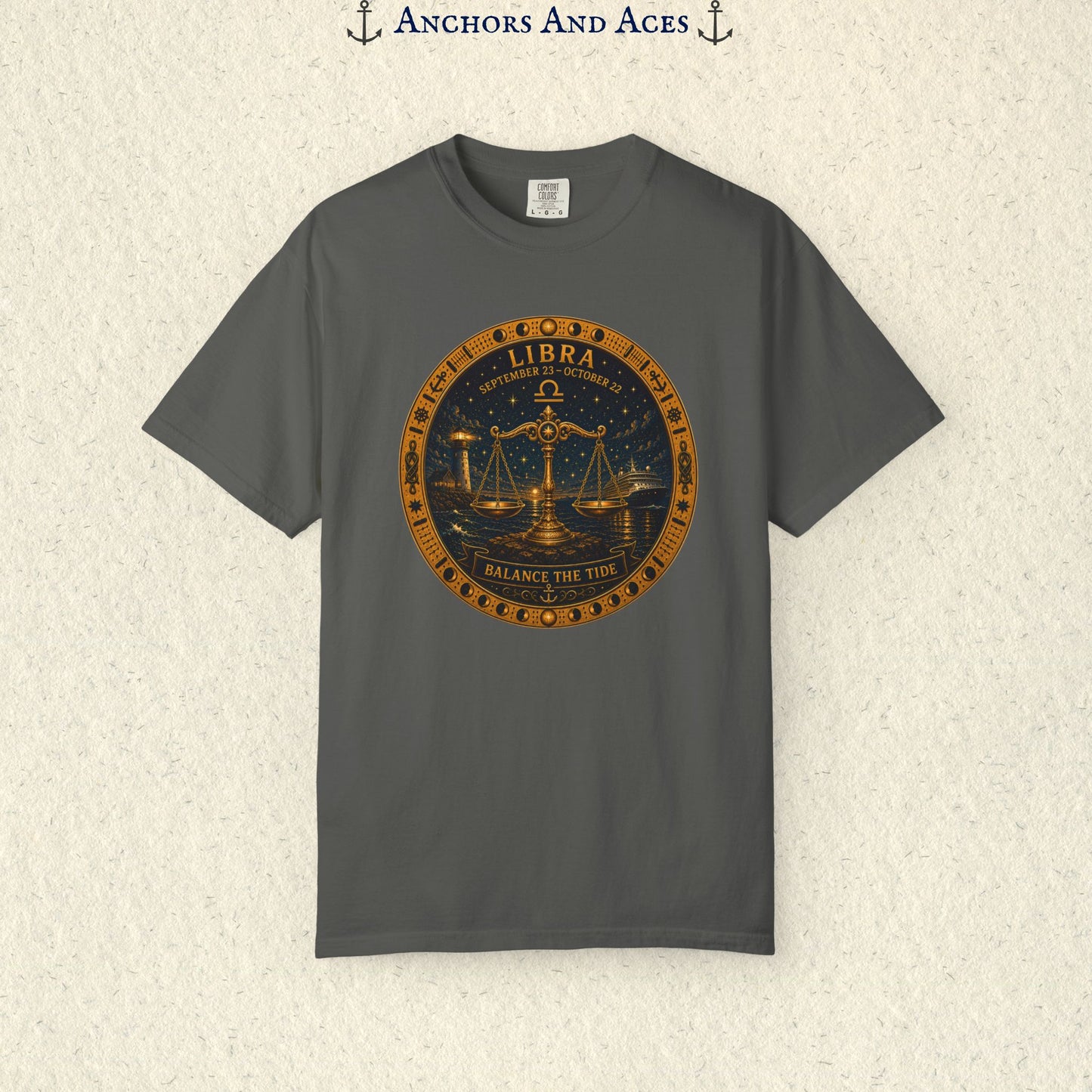 Celestial Seas Zodiac Tee | Libra – Balance The Tide