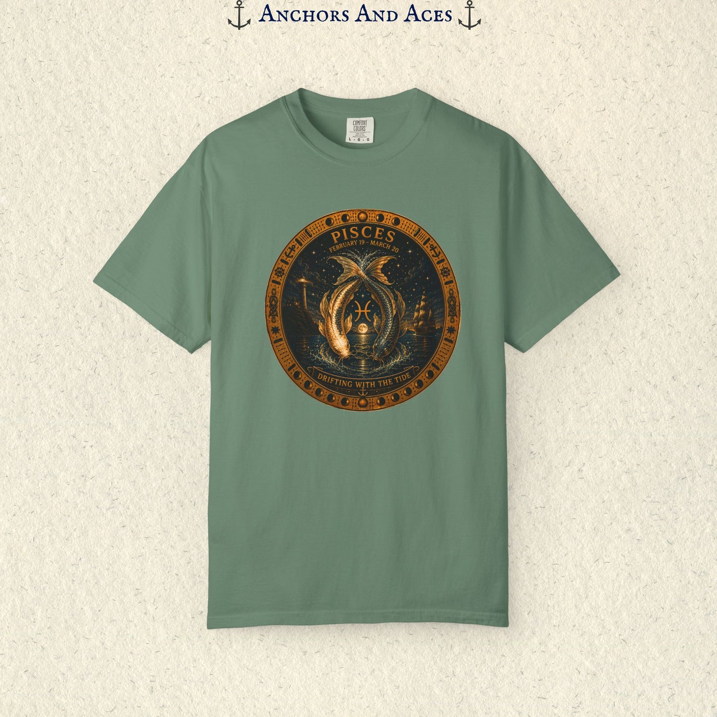 Celestial Seas Zodiac Tee | Pisces - Drifting With The Tide