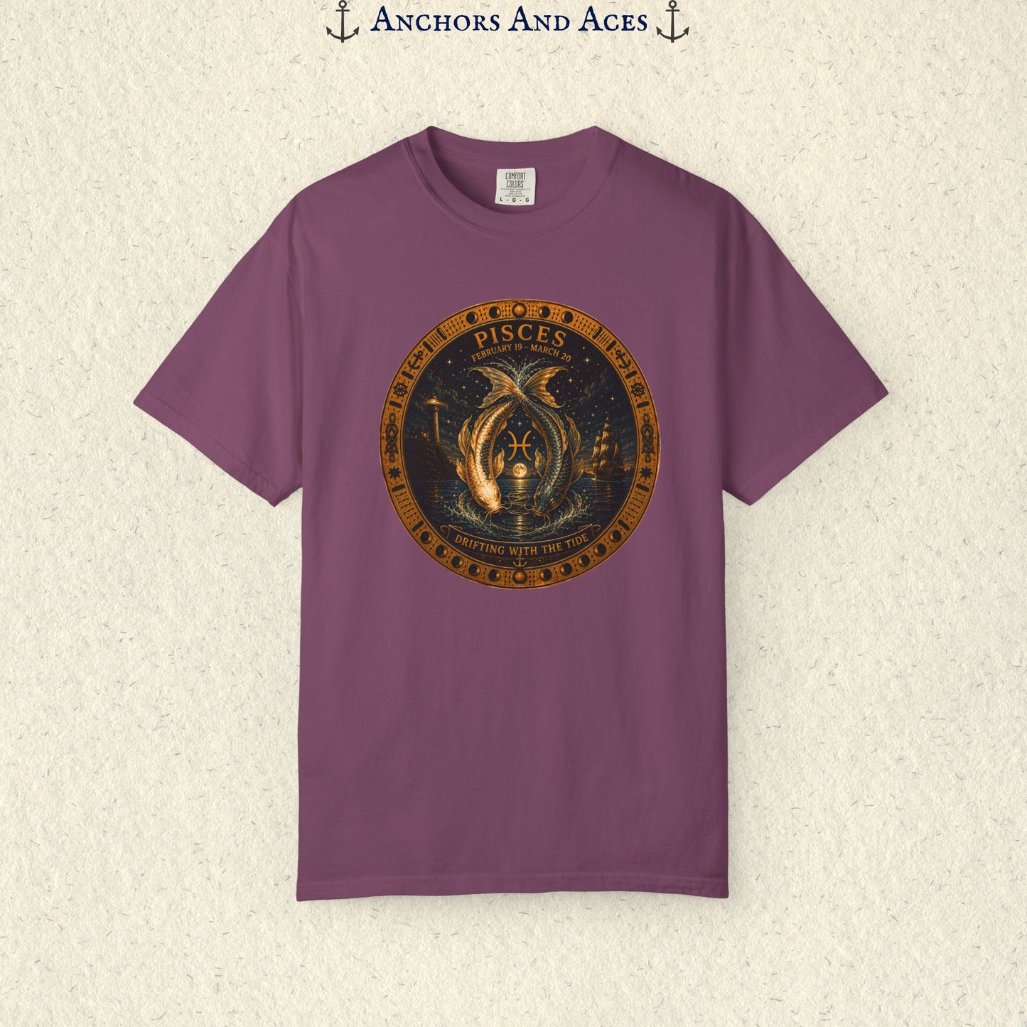 Celestial Seas Zodiac Tee | Pisces - Drifting With The Tide