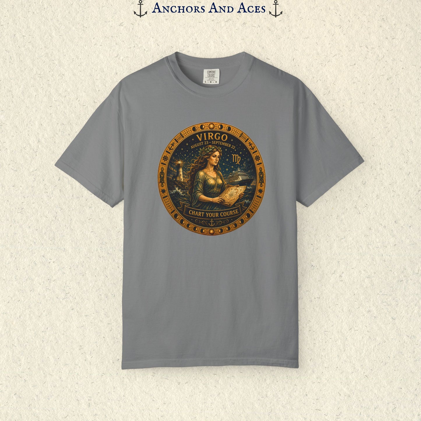 Celestial Seas Zodiac Tee | Virgo – Chart Your Course